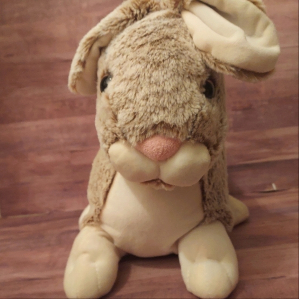 HUGE! Cute & Soft Gray Grey Plush Easter Bunny Stuffed Animal Toy Easter Holiday - Picture 7 of 12